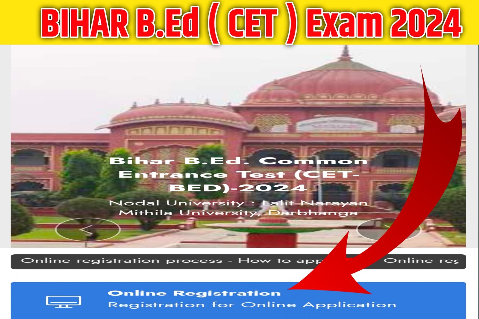 Bihar B.Ed CET 2024 Registrations
